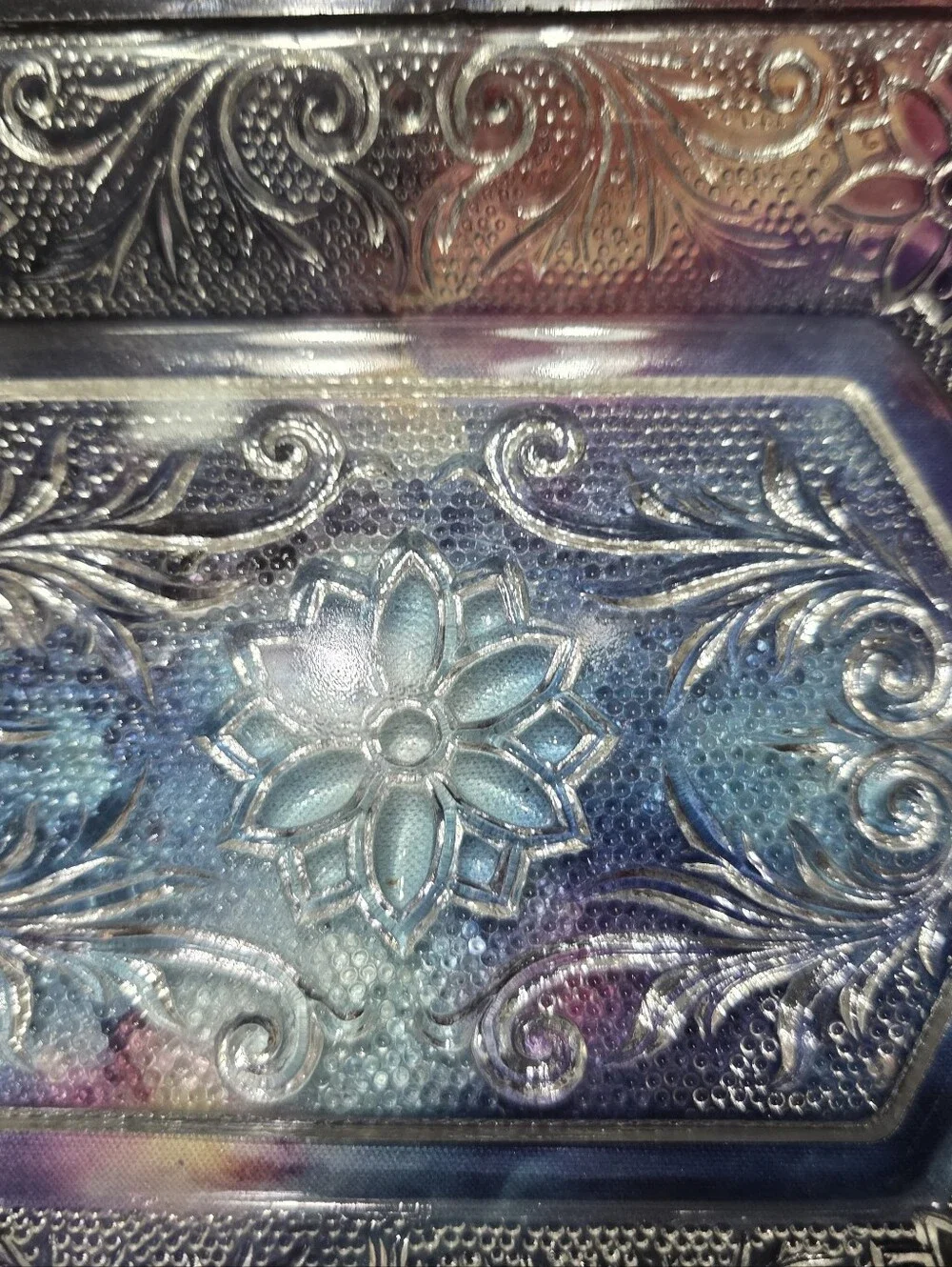 Vintage Indiana Glass Tiara Sandwich Clear Tray